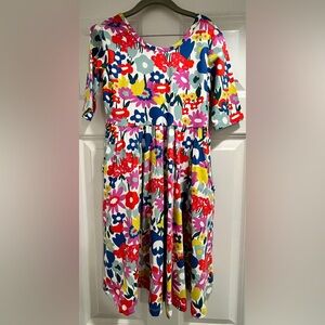 Hanna Andersson Skater Dress with Pockets Size